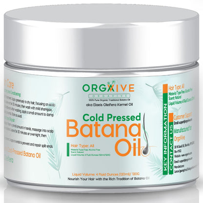 Cold-Pressed Batana Oil 4oz | Smooth, Nutrient-Rich Hair Treatment – ORGAVIVE