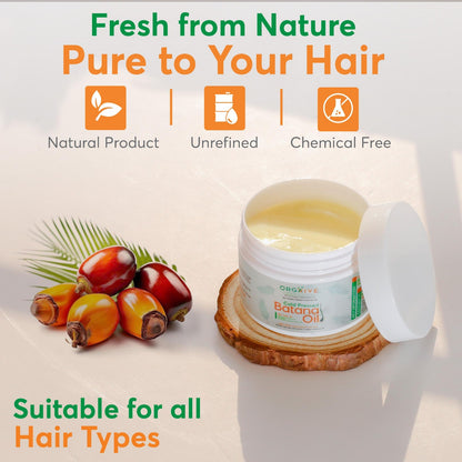 Cold-Pressed Batana Oil 4oz | Smooth, Nutrient-Rich Hair Treatment – ORGAVIVE